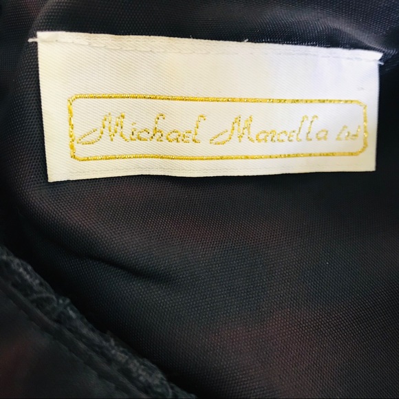 Michael Marcella Pearl laced Puff Sleeve Dress - Picture 9 of 10